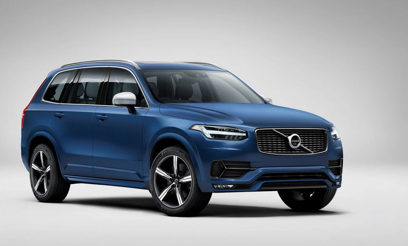 Blue Volvo XC90 SUV
